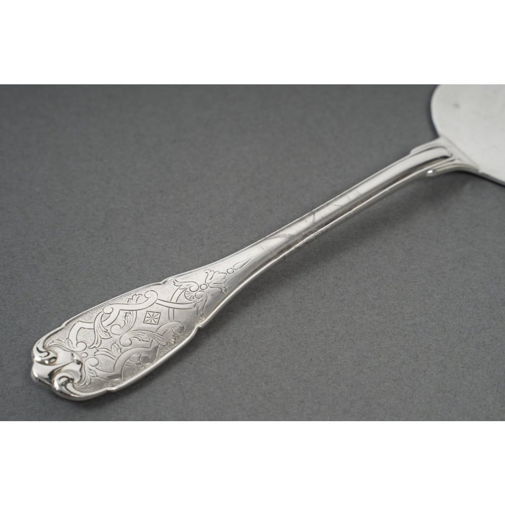 JEAN PUIFORCAT – Fish shovel in solid silver Model ELYSEE 6th century XNUMX