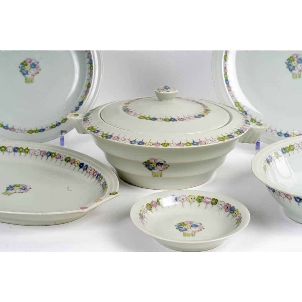 Suzanne Lalique Et Haviland – Nicole Celadon Porcelain Service – 35 pieces 4