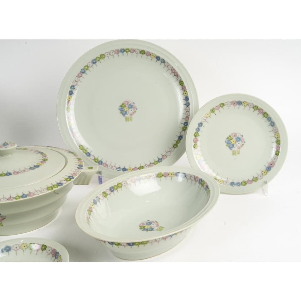 Suzanne Lalique Et Haviland – Nicole Celadon Porcelain Service – 35 pieces 7