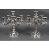 Goldsmith TETARD – Pair of 5-light candelabra in solid silver 21th century XNUMX