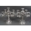 Goldsmith TETARD – Pair of 5-light candelabra in solid silver 22th century XNUMX