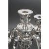 Goldsmith TETARD – Pair of 5-light candelabra in solid silver 25th century XNUMX