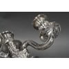 Goldsmith TETARD – Pair of 5-light candelabra in solid silver 34th century XNUMX