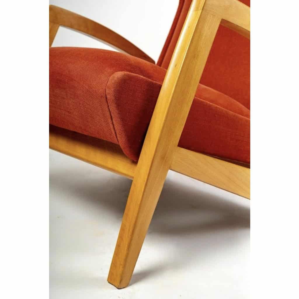 1950 Paire de Fauteuils Modèle FS144 par Jean René Caillette Editions Steiner 5