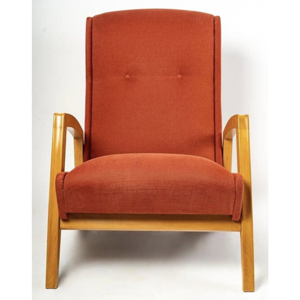 1950 Paire de Fauteuils Modèle FS144 par Jean René Caillette Editions Steiner 4