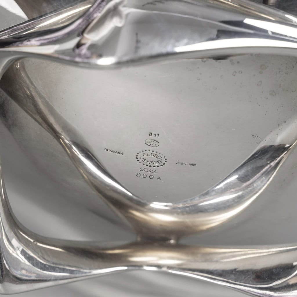 Goldsmith G. Jensen – designer H. Koppel – 15th century solid silver centerpiece