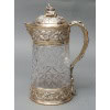 Goldsmith ODIOT - Cut crystal pitcher with vermeil frame XIXand 20