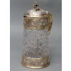 Goldsmith ODIOT - Cut crystal pitcher with vermeil frame XIXand 21