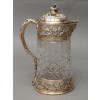 Goldsmith ODIOT - Cut crystal pitcher with vermeil frame XIXand 24
