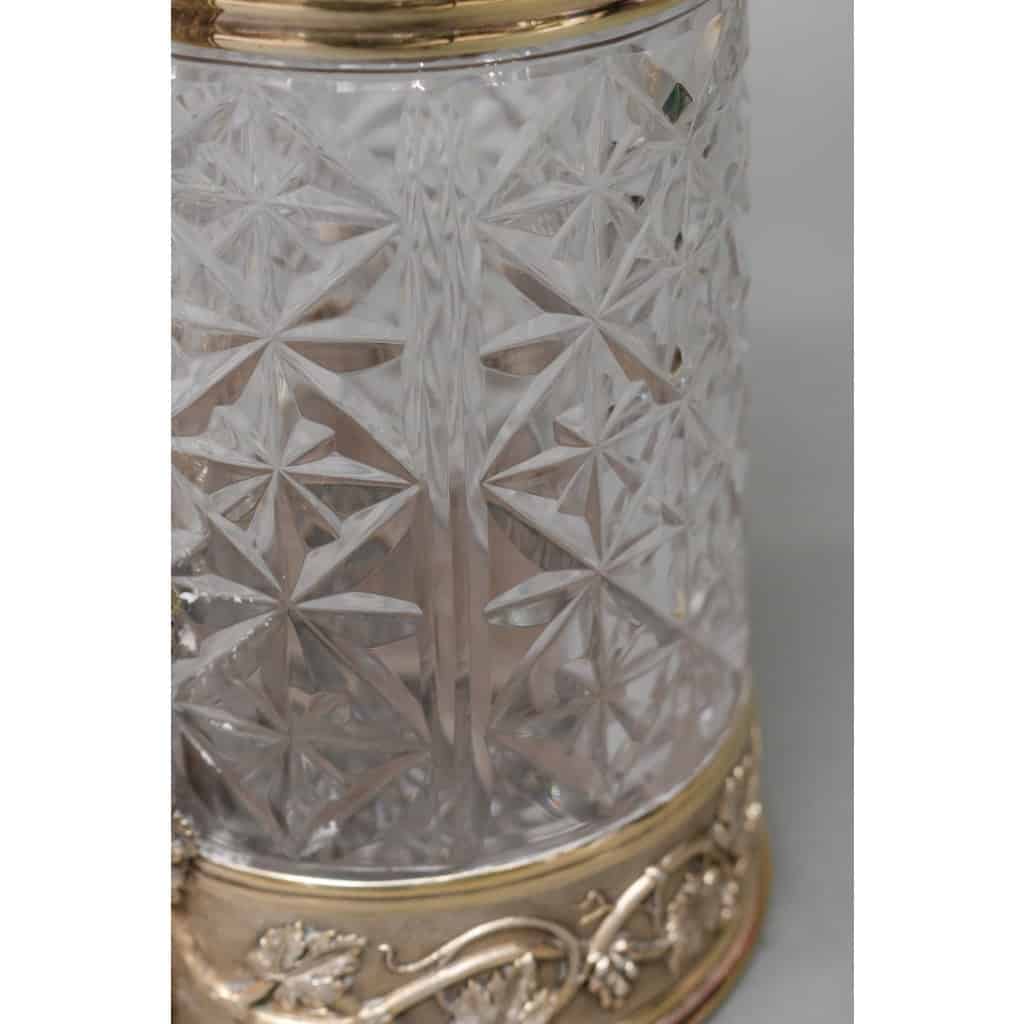 Goldsmith ODIOT - Cut crystal pitcher with vermeil frame XIXand 12