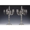 MARRET Frères – Important Pair of Solid Silver Candelabra XIXis 30