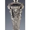 MARRET Frères – Important Pair of Solid Silver Candelabra XIXis 42