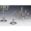 MARRET Frères – Important Pair of Solid Silver Candelabra XIXis 50