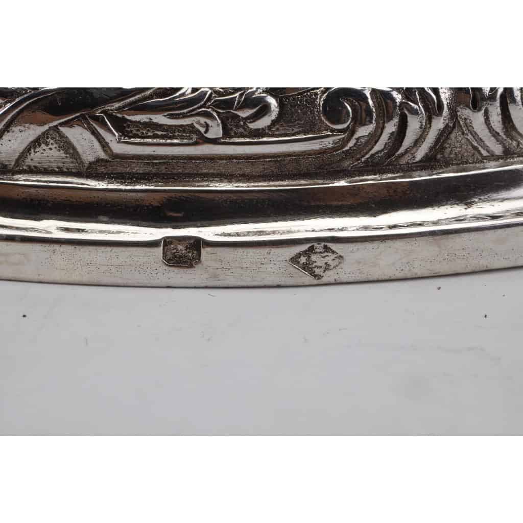 MARRET Frères – Important Pair of Solid Silver Candelabra XIXis 26
