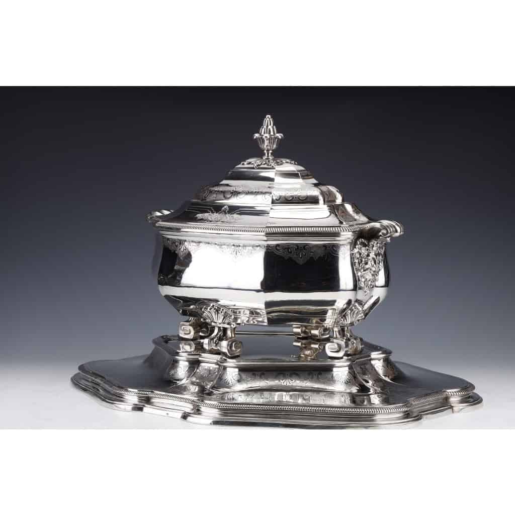 A. AUCOC – Important Fine Solid Silver Centerpiece XIXis 11