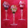 GRANDS VERRES DE COULEUR ROEMER. cristallerie Val Saint Lambert 11