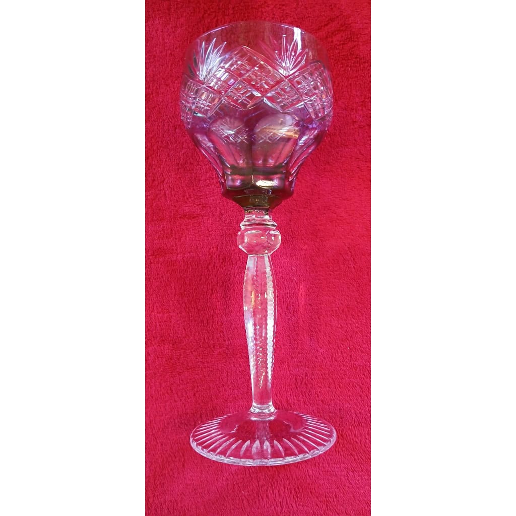 GRANDS VERRES DE COULEUR ROEMER. cristallerie Val Saint Lambert 6