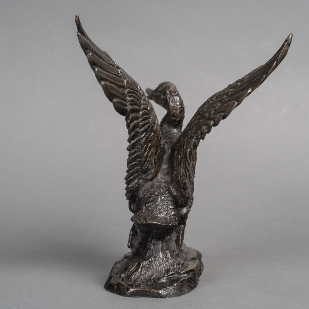 Sculpture – L’ Envol Du Canard , Irénée Félix René Rochard (1906-1984) – Bronze 9