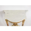Console en bois doré et sculpté, plateau de marbre. Circa 1880. LS5551B559P 20
