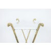 Jansen. Console en laiton doré et marbre blanc. Années 1970. LS4683607U 24