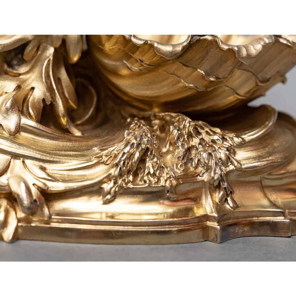 Maison BOUDET – Exceptional Pair of Silver-Gilt Salt Cellars XIXand 7