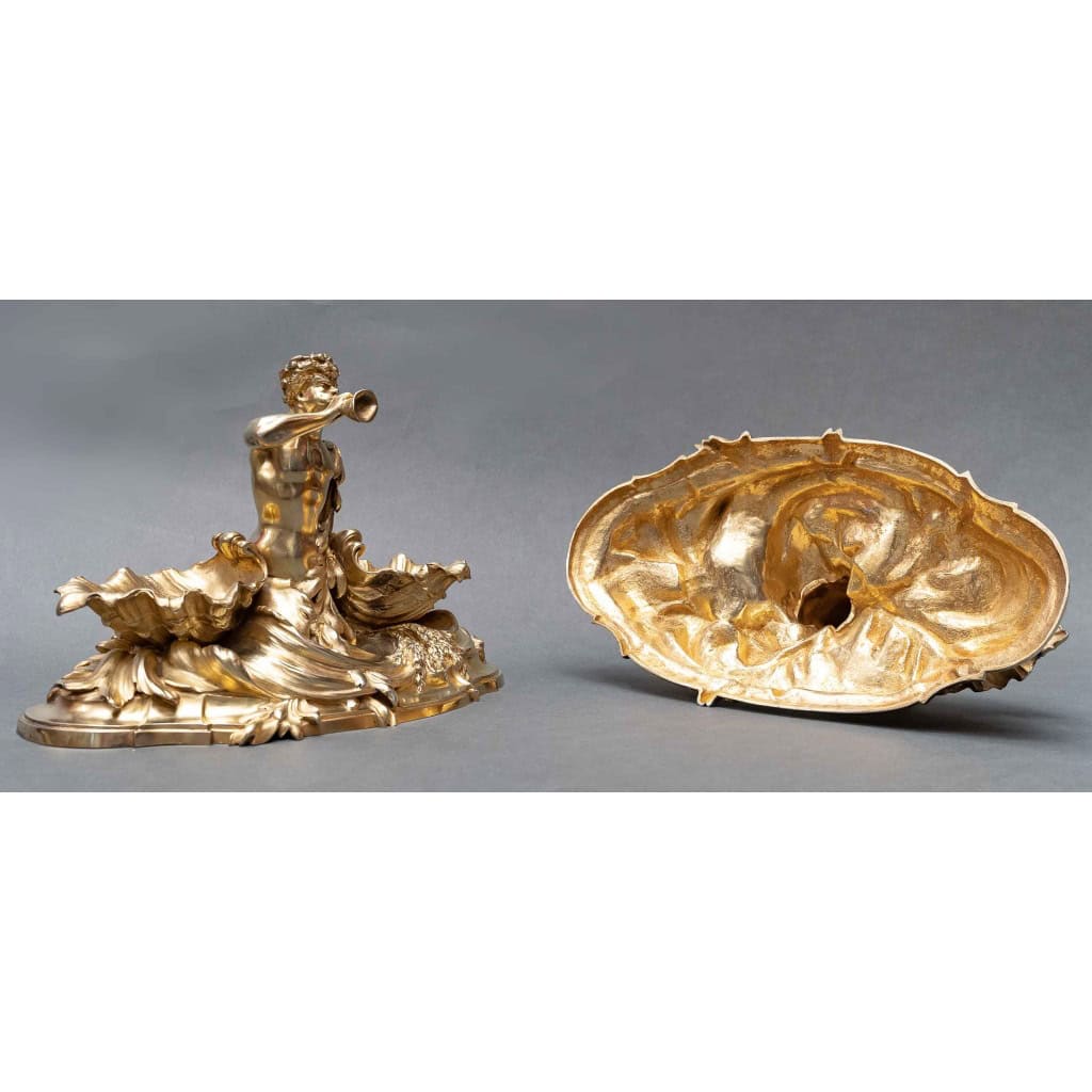 Maison BOUDET – Exceptional Pair of Silver-Gilt Salt Cellars XIXand 12