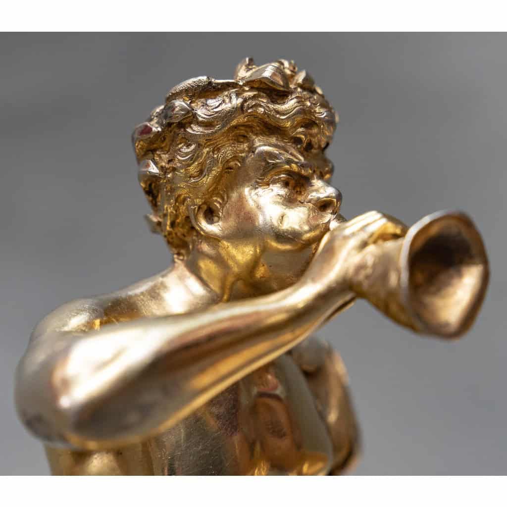 Maison BOUDET – Exceptional Pair of Silver-Gilt Salt Cellars XIXand 14