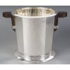 PUIFORCAT – “Bayonne” Champagne bucket in solid silver ART DECO 22