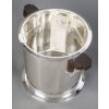 PUIFORCAT – “Bayonne” Champagne bucket in solid silver ART DECO 35