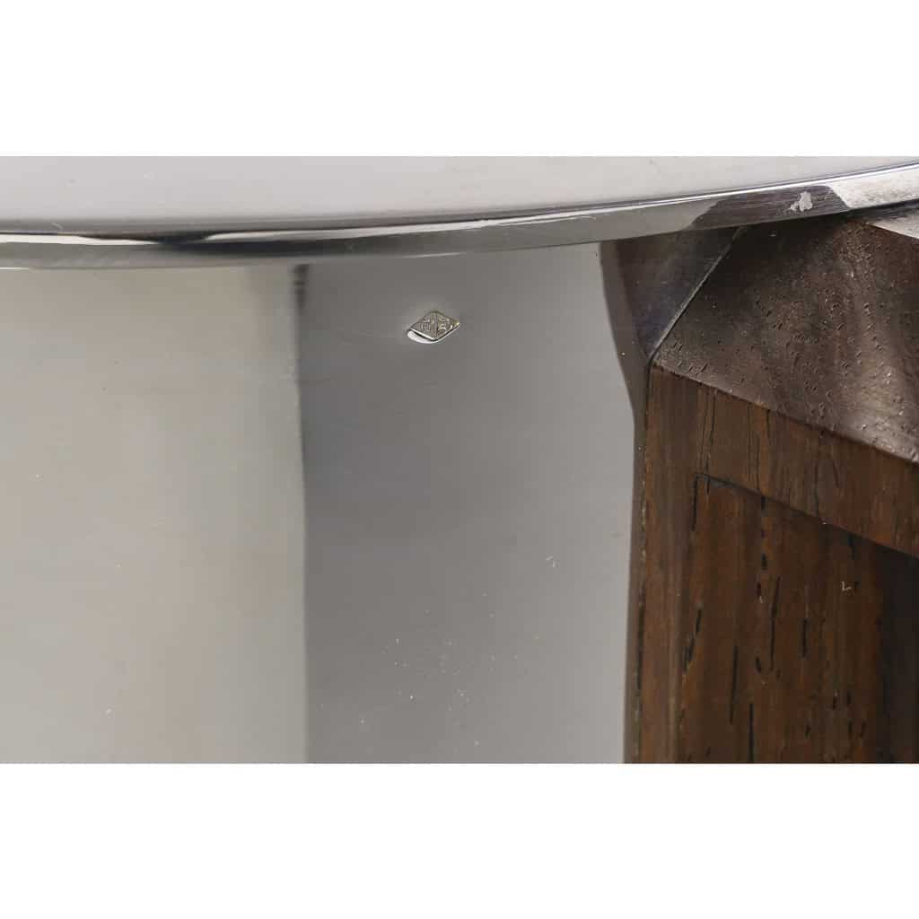 PUIFORCAT – “Bayonne” Champagne bucket in solid silver ART DECO 19