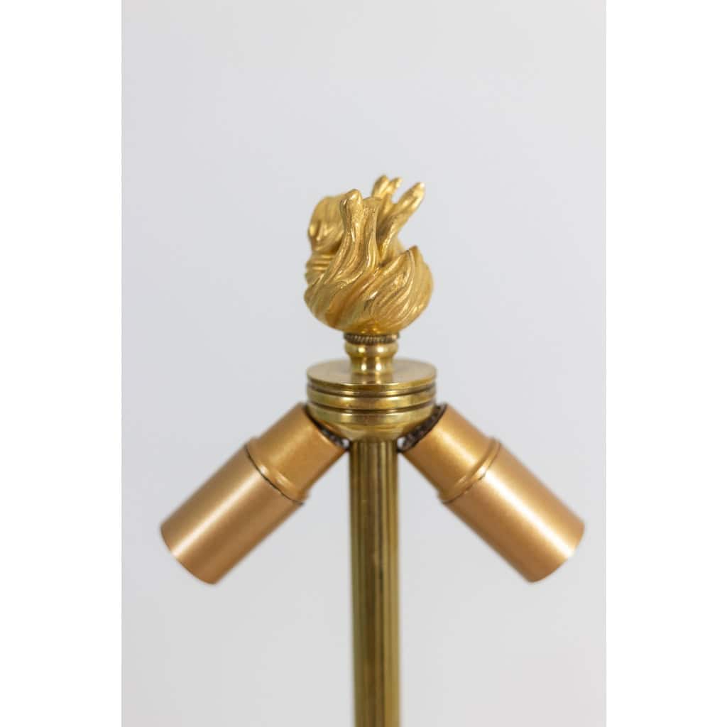 Eugène Bazart Paris. Gilded bronze hot water bottle lamp. Circa 1880. LS60331509G 5