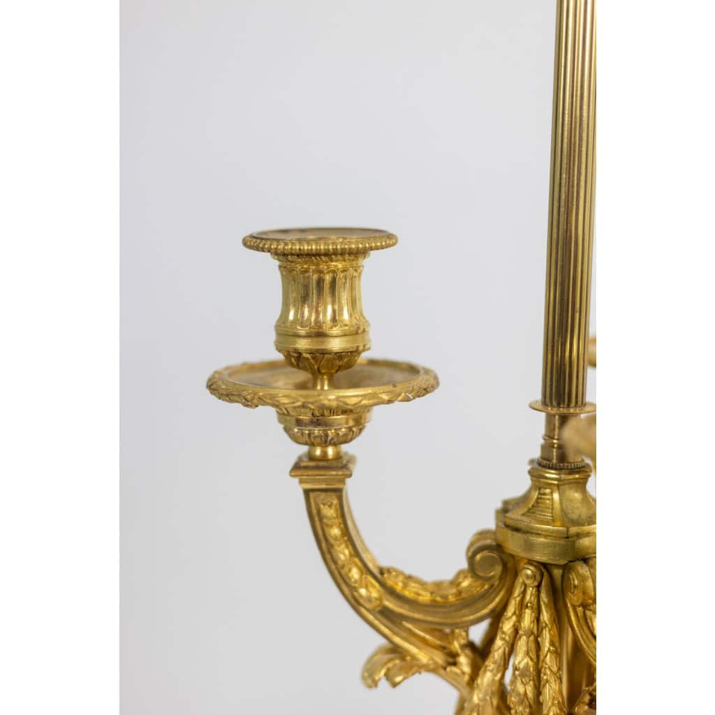 Eugène Bazart Paris. Gilded bronze hot water bottle lamp. Circa 1880. LS60331509G 6