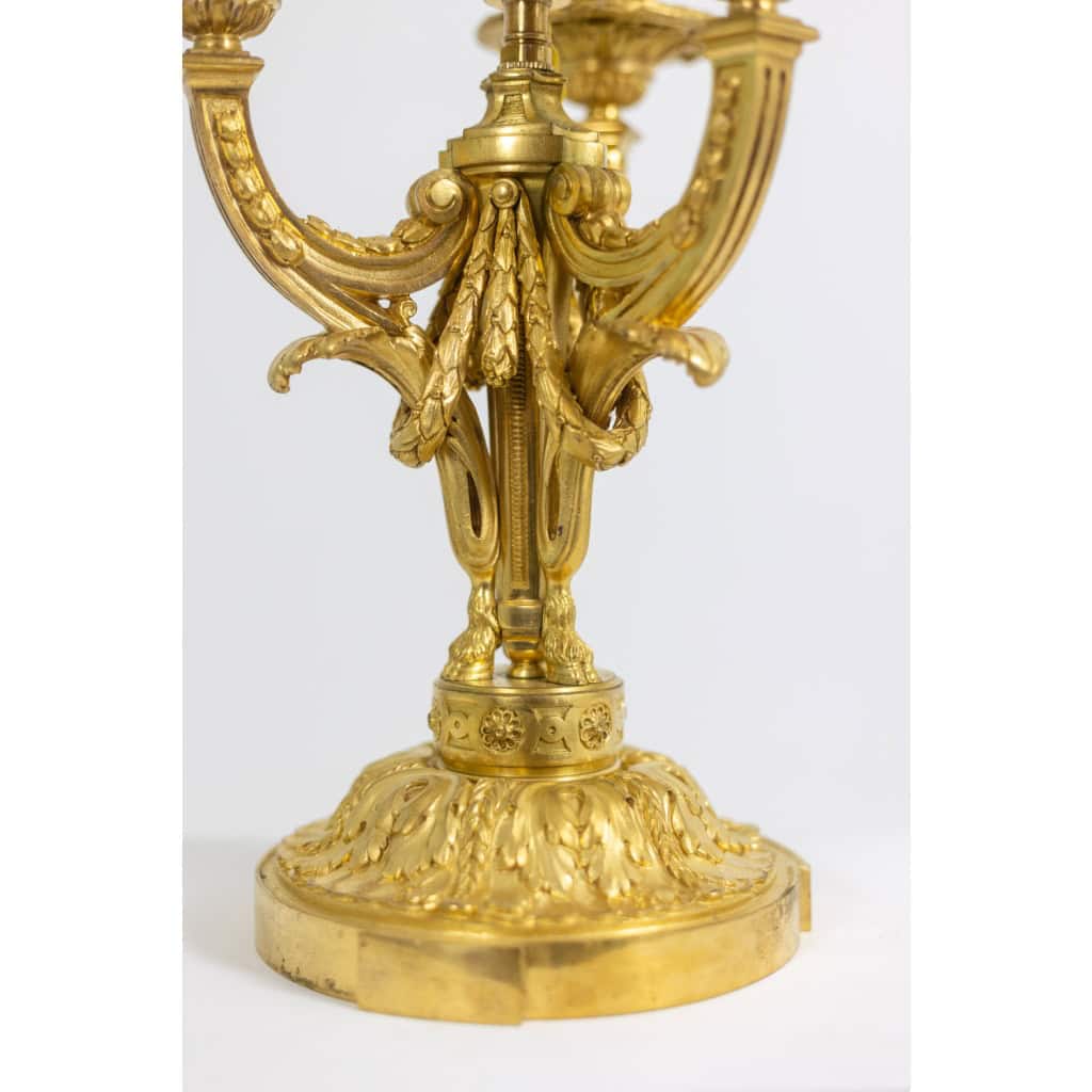 Eugène Bazart Paris. Gilded bronze hot water bottle lamp. Circa 1880. LS60331509G 8