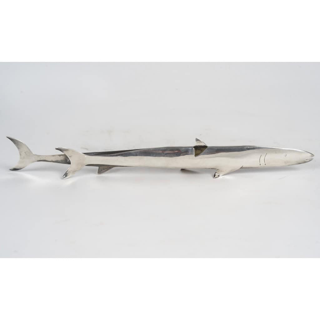 Gio Ponti : Requin en argent massif 10