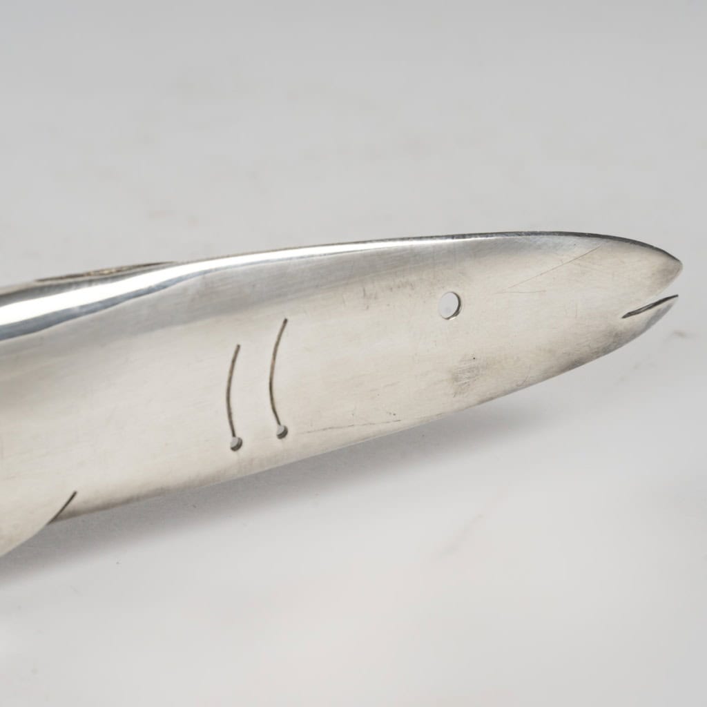 Gio Ponti : Requin en argent massif 9