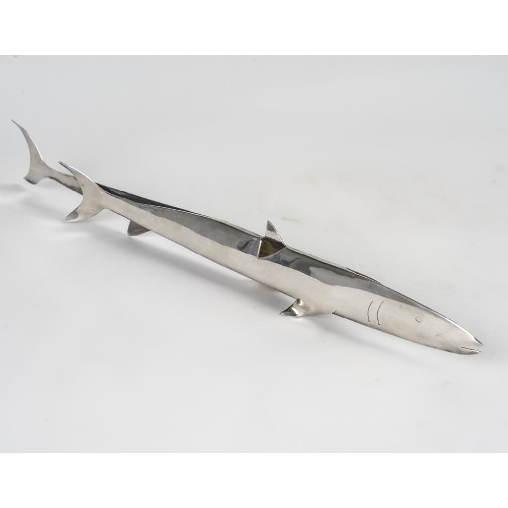 Gio Ponti : Requin en argent massif 7