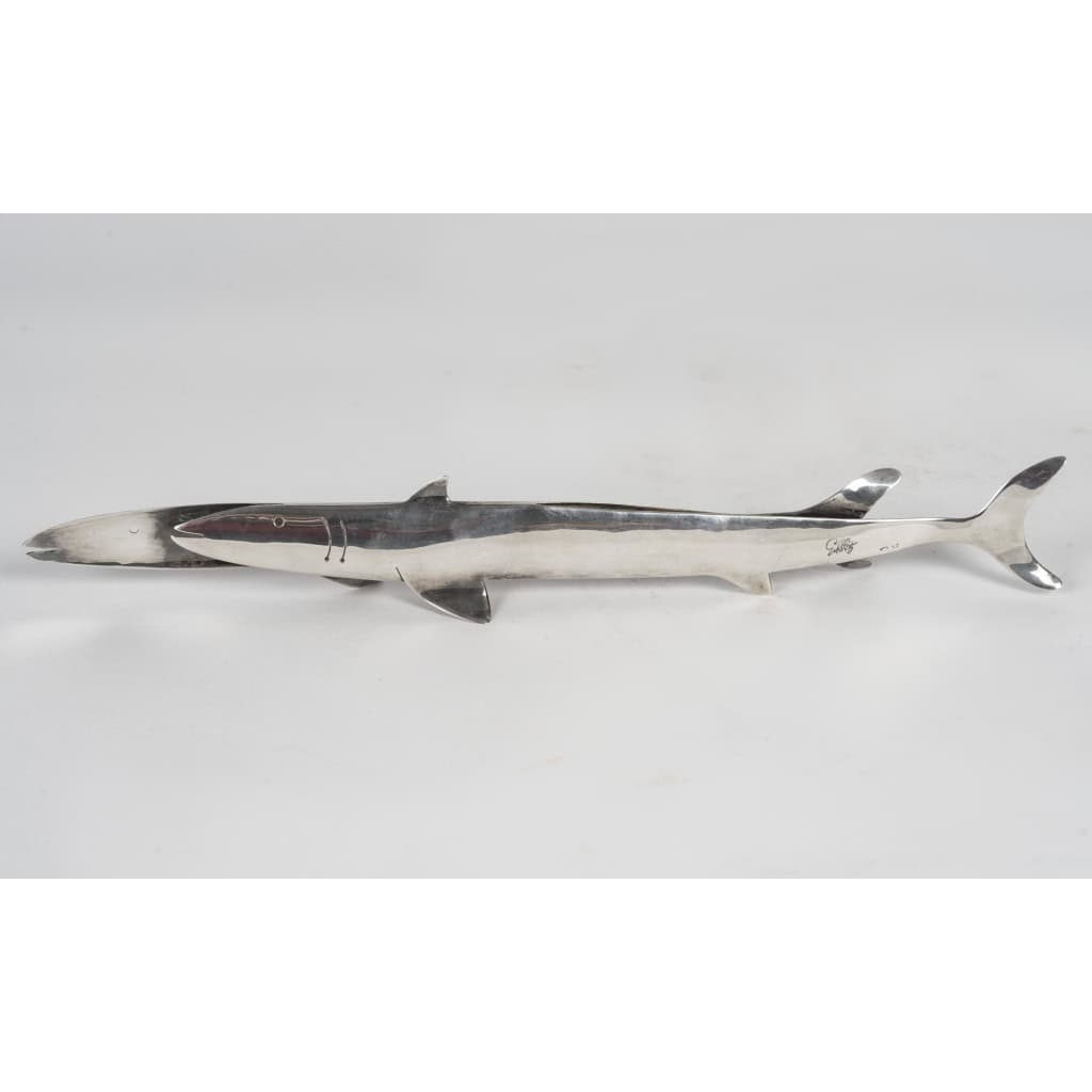 Gio Ponti : Requin en argent massif 6