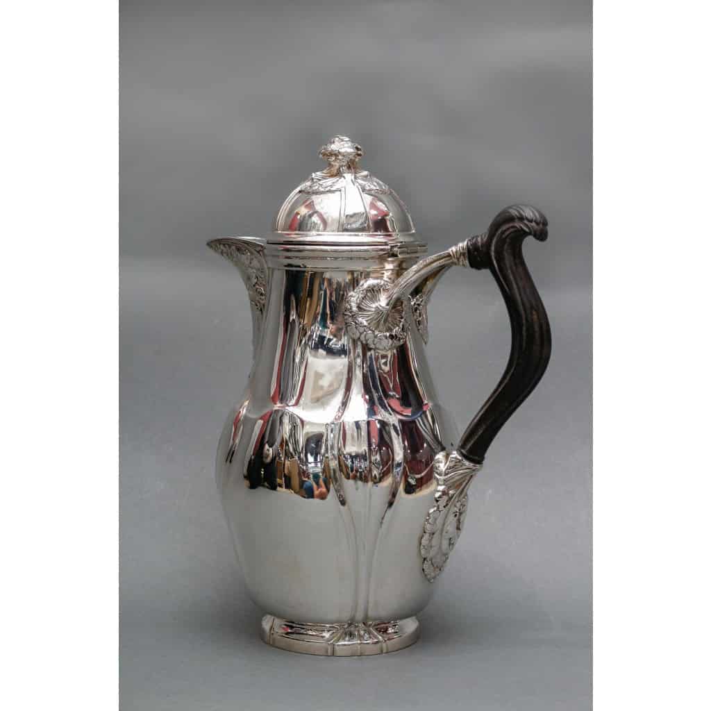 LELIÈVRE (Eugène-Alfred) – Cafetière en argent Massif TIFFANY circa 1880 ART NOUVEAU 10
