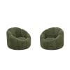 Paire de fauteuils en tissu à bouclettes. Contemporain. LS62021908P 12