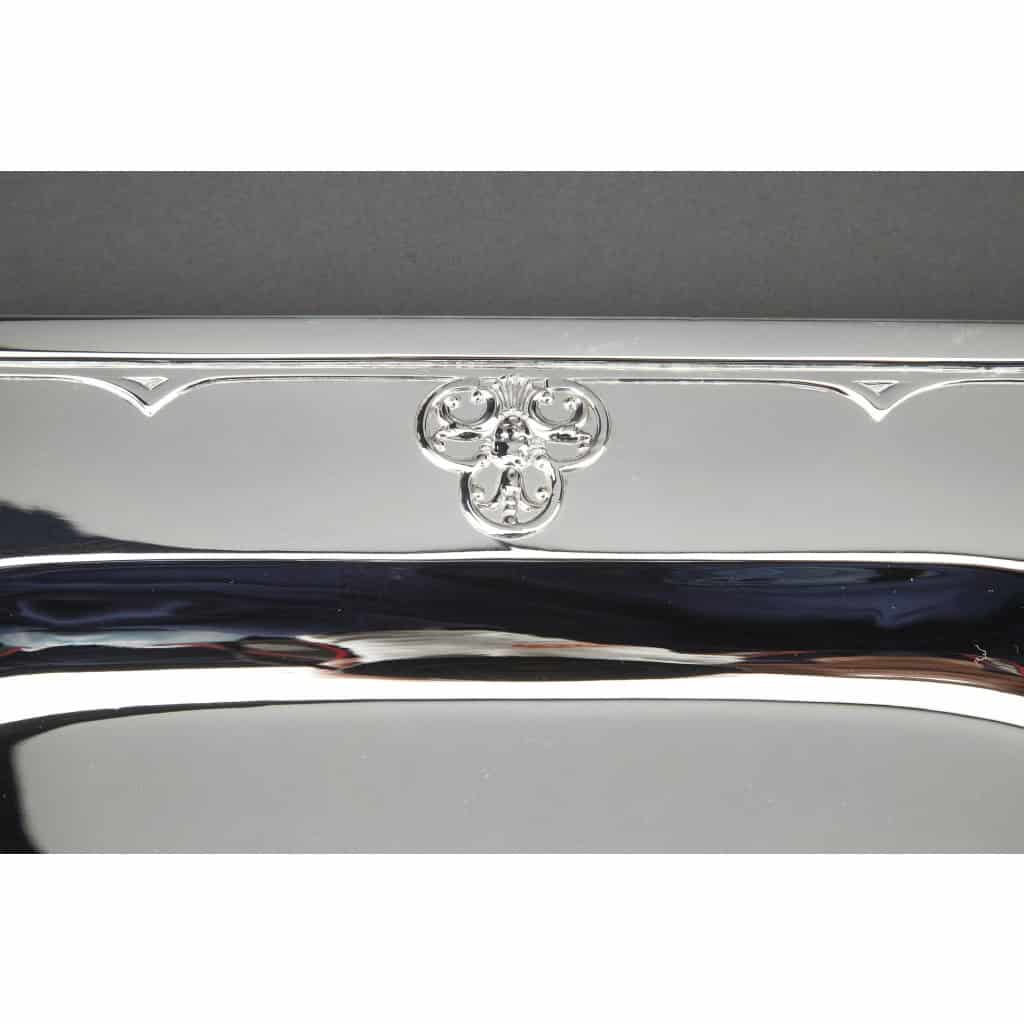 Cardeilhac Orfèvre – Plat en argent massif – 45 CM -modèle fer de lance mascaron 5