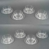1933 René Lalique – Service Art Déco Bourgueil Verre Blanc – 8 Bols + 8 Assiettes 10
