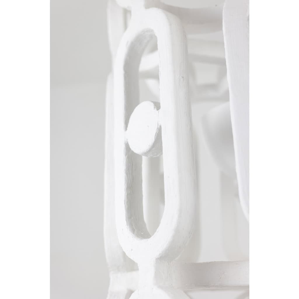"Eye" lantern in plaster. Small series artist's work. 7