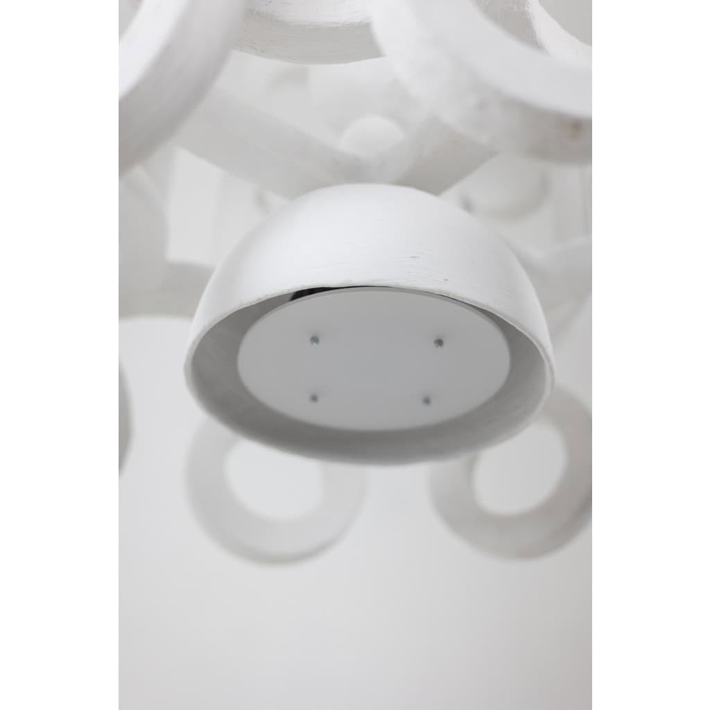 "Eye" lantern in plaster. Small series artist's work. 8