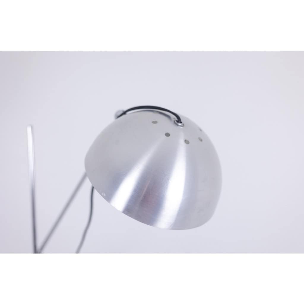 Maison Jansen. Lampadaire en métal poli et brossé. Années 1970. LS6178189A 5