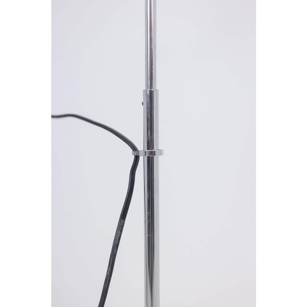 Maison Jansen. Lampadaire en métal poli et brossé. Années 1970. LS6178189A 8
