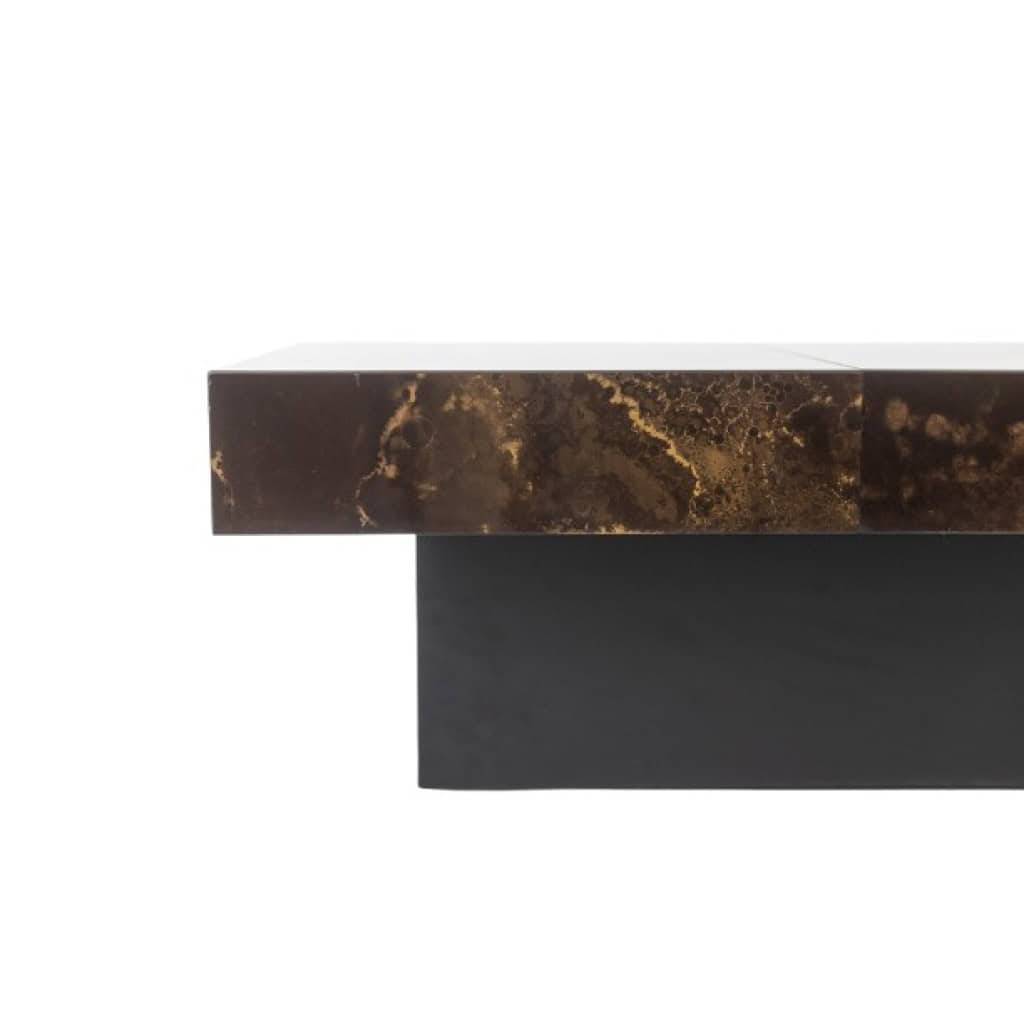 Coffee table forming a bar with sliding top. 1970s. LS6284459A 8