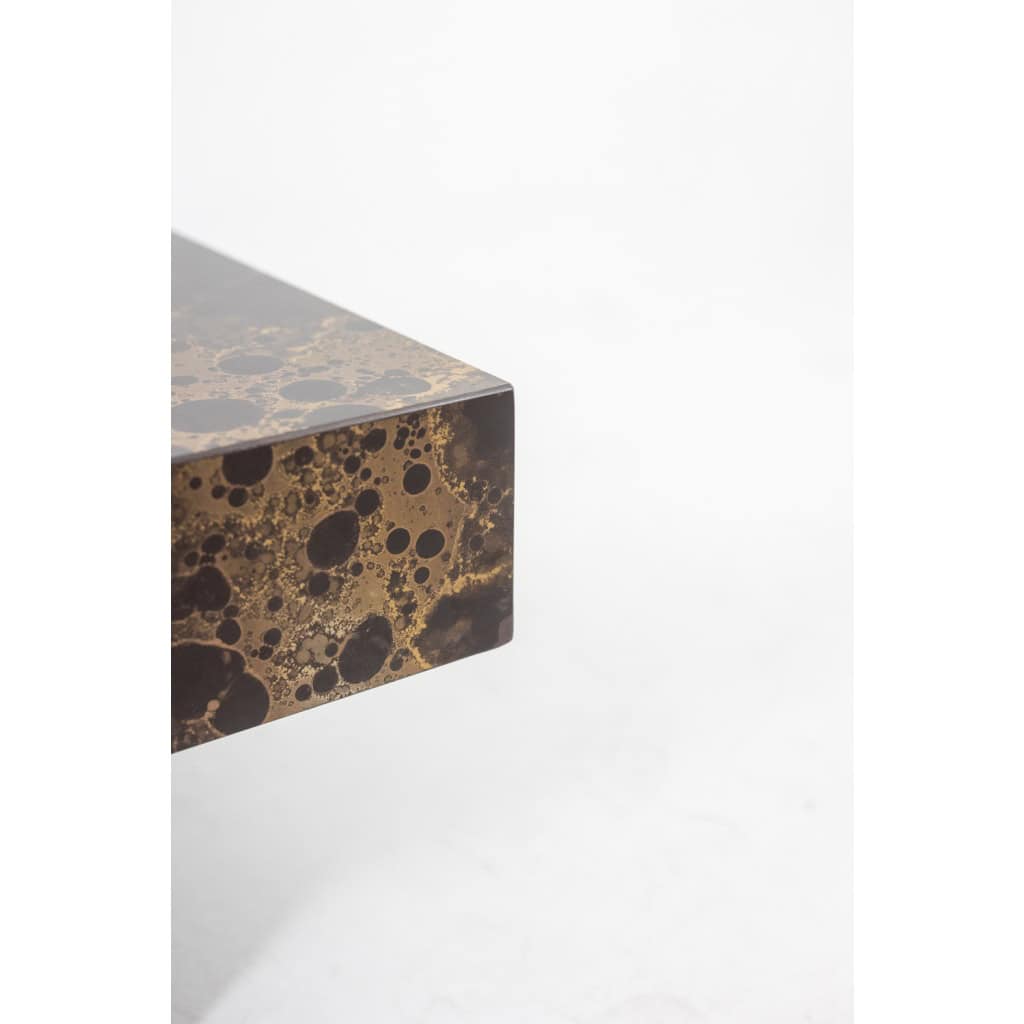 Coffee table forming a bar with sliding top. 1970s. LS6284459A 9