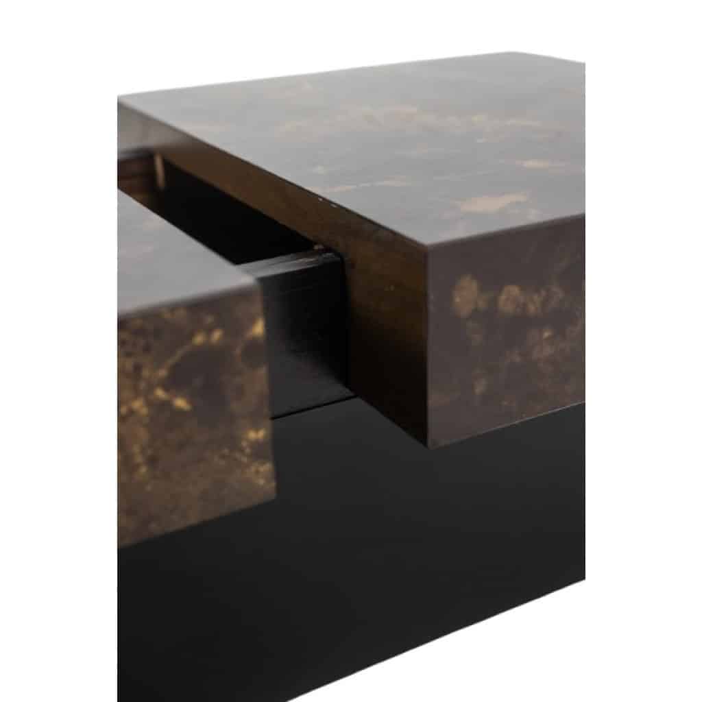 Coffee table forming a bar with sliding top. 1970s. LS6284459A 14