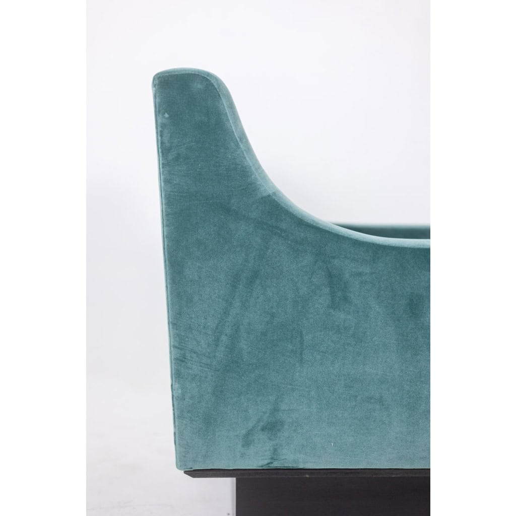 Pair of "Club" armchairs, cubic shape. 1940s. LS44012009P 10