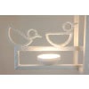 Lustre en plâtre de forme rectangulaire à décor d’oiseaux.LS62652409P 18